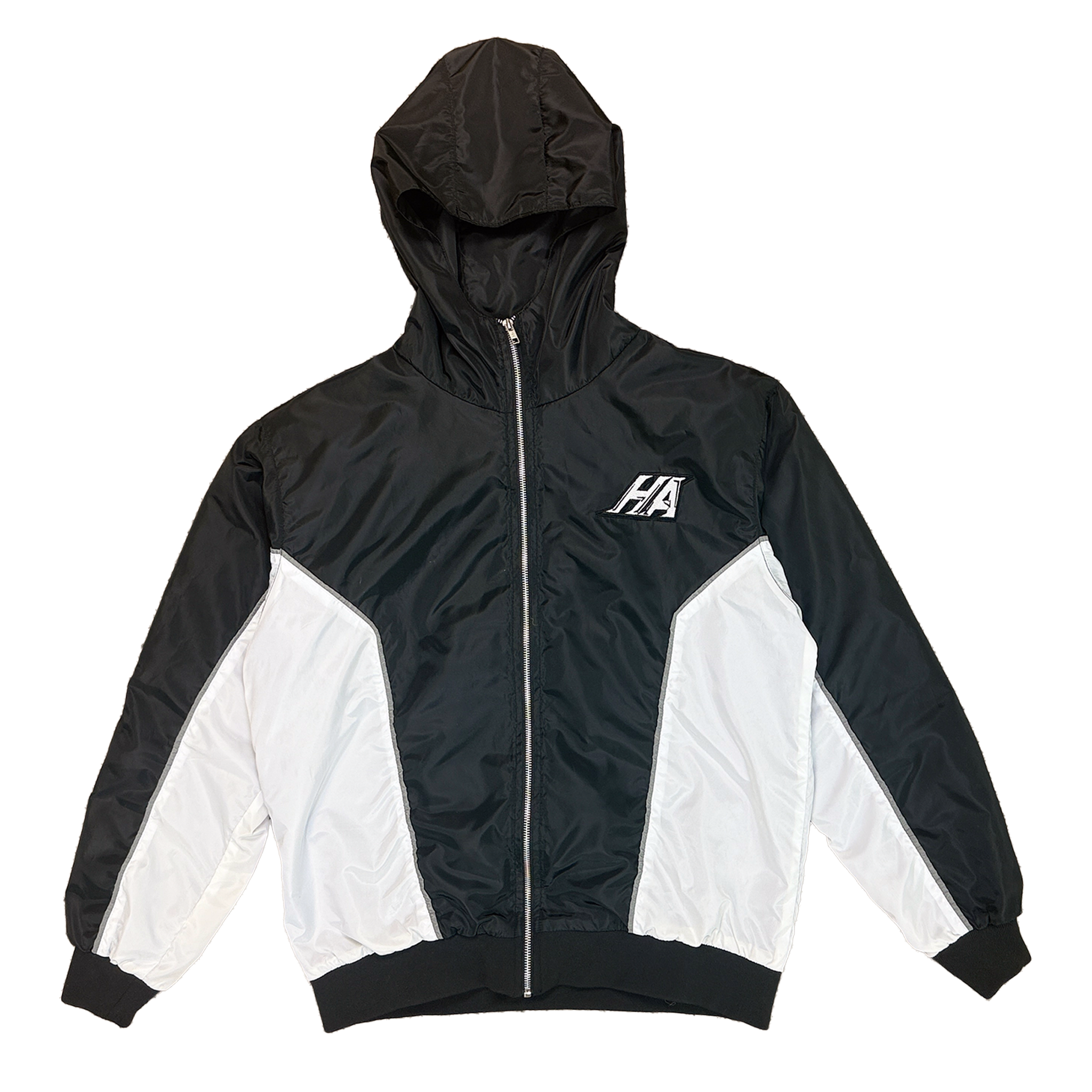 Brick By Brick Windbreaker - Black/White