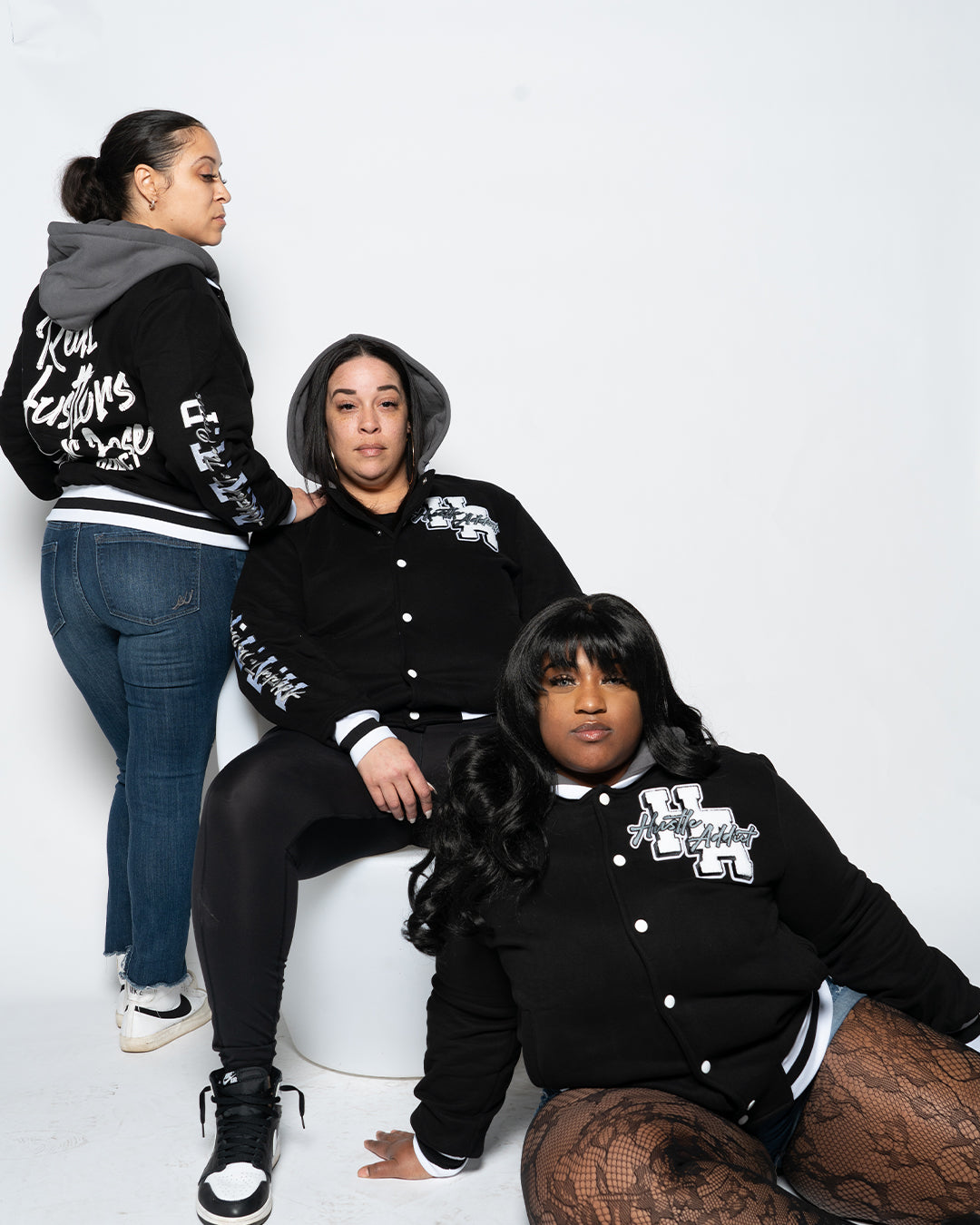 Real Hustlers Never Lose Bomber Jacket - Black