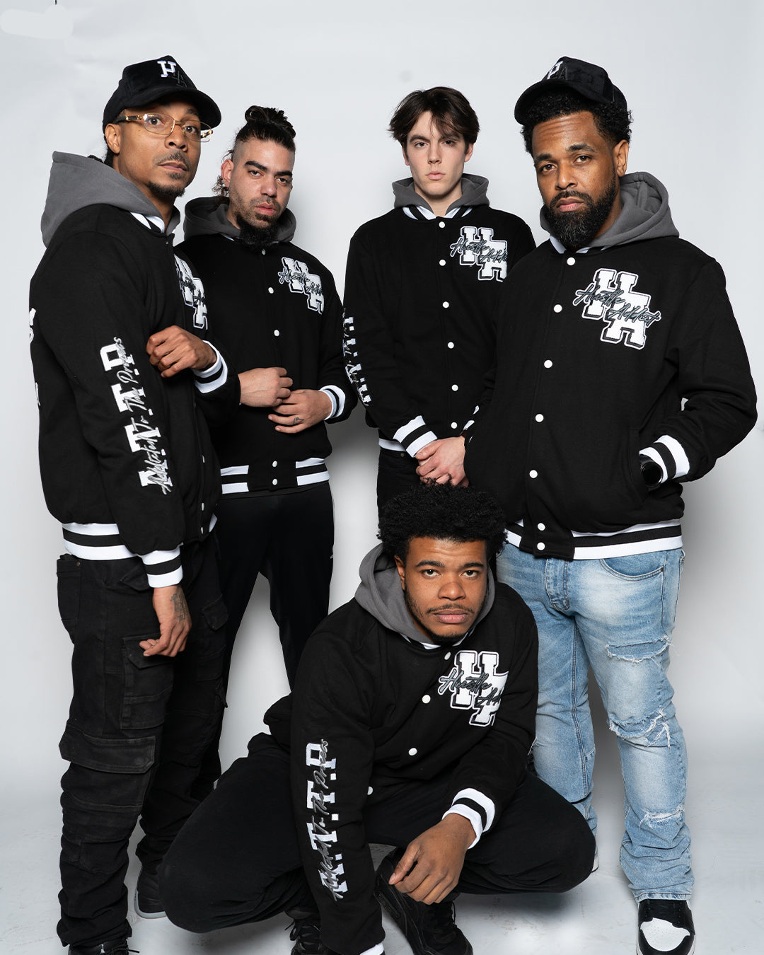 Real Hustlers Never Lose Bomber Jacket - Black