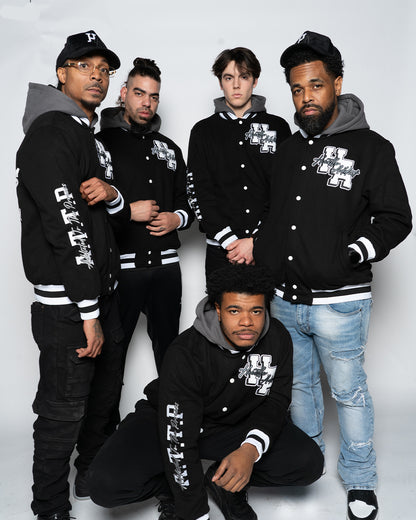 Real Hustlers Never Lose Bomber Jacket - Black