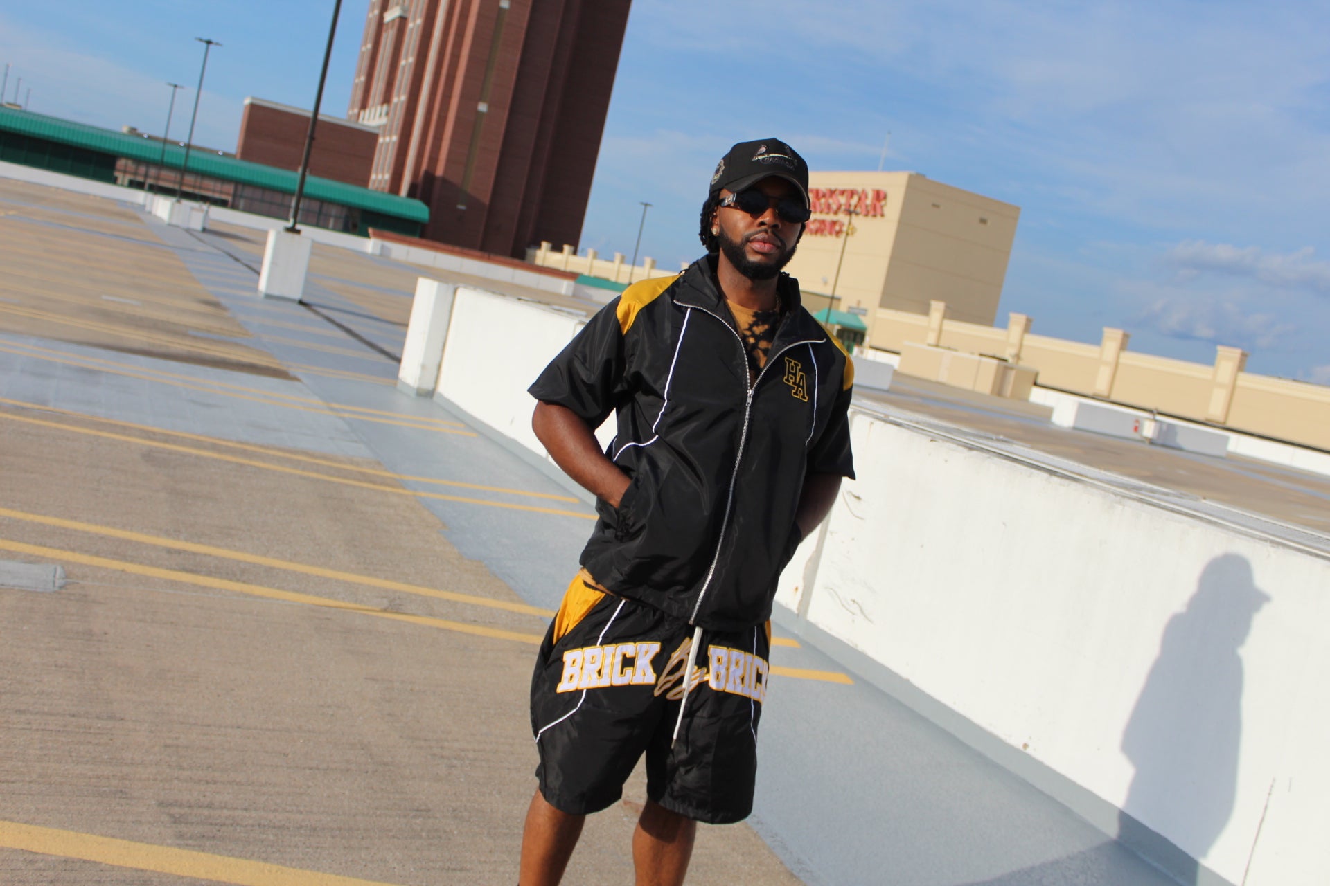 Black/Gold Shorts