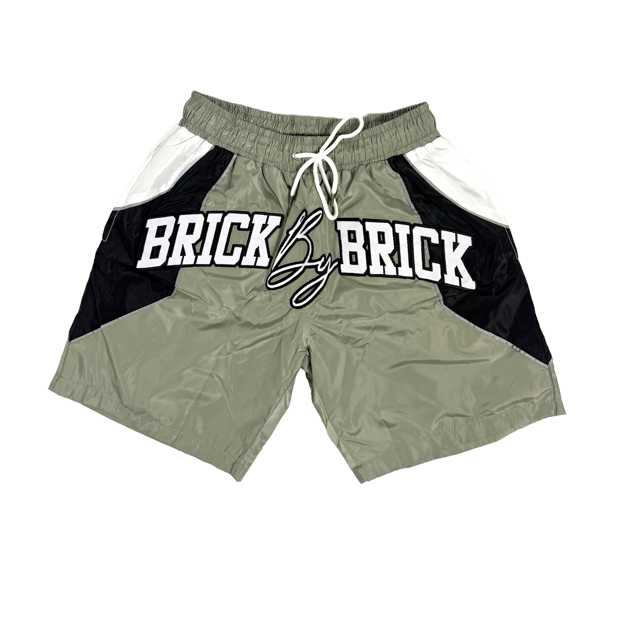 Olive/Black/White Shorts