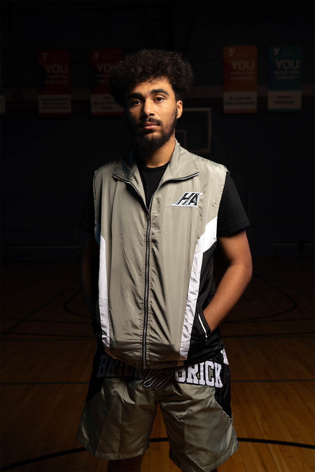 Light Olive Windbreaker Vest