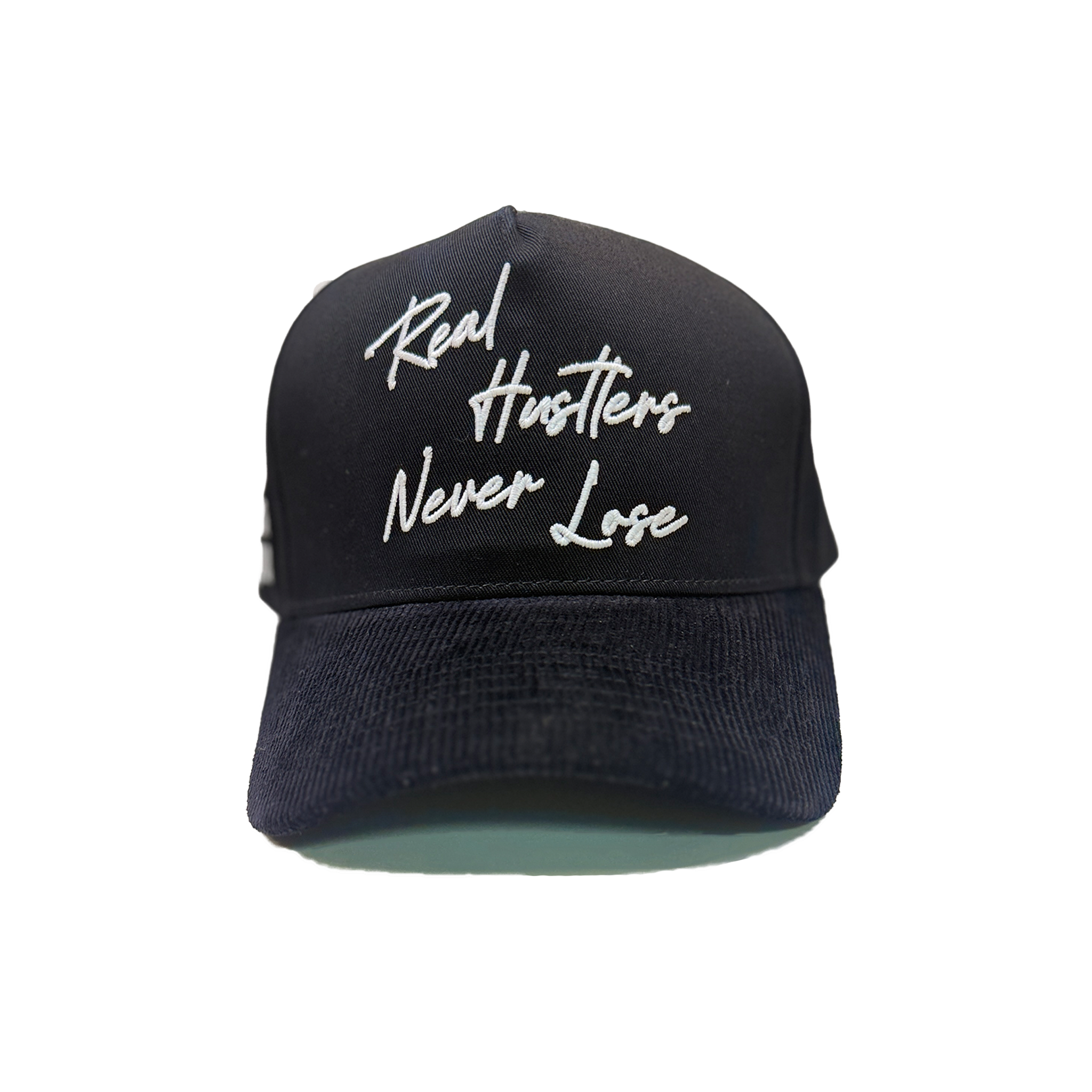 Real Hustlers Never Lose - Black/Black (Corduroy)