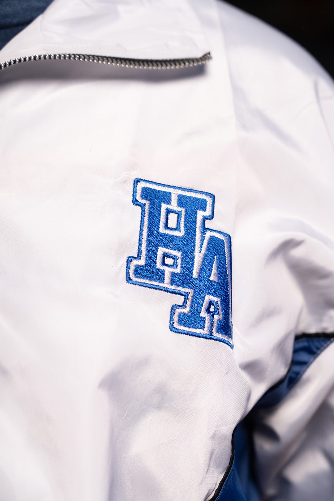 Royal/White Windbreaker Zip-Up