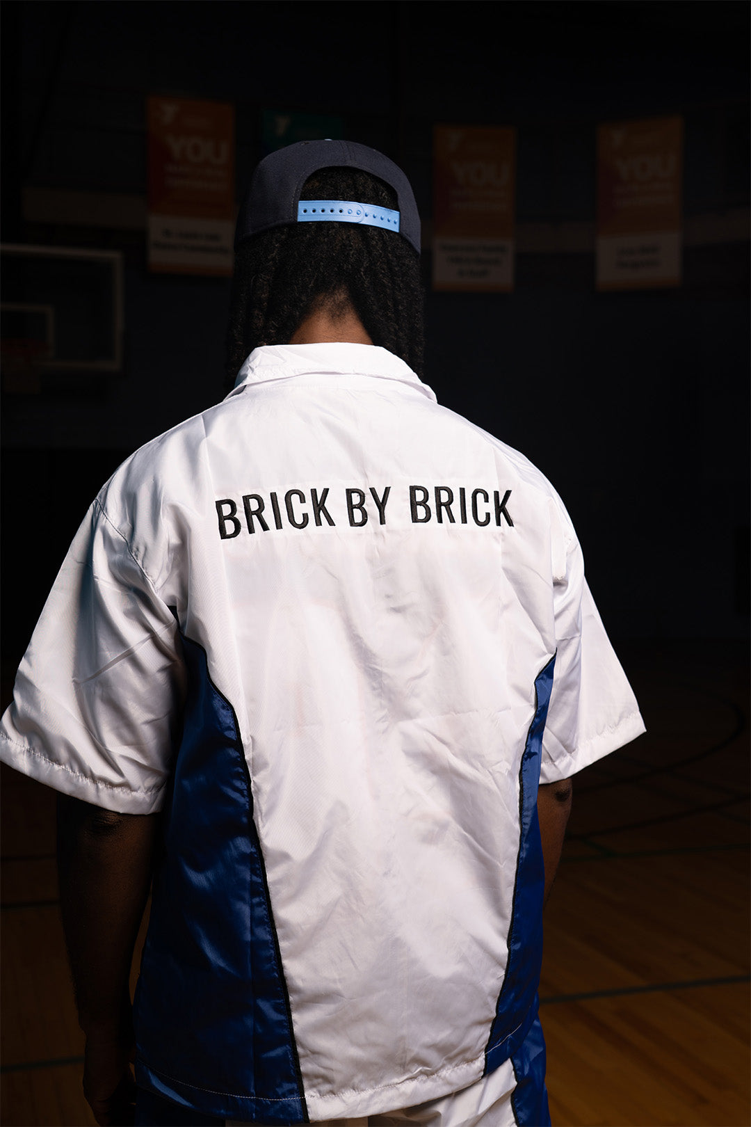 Royal/White Windbreaker Zip-Up