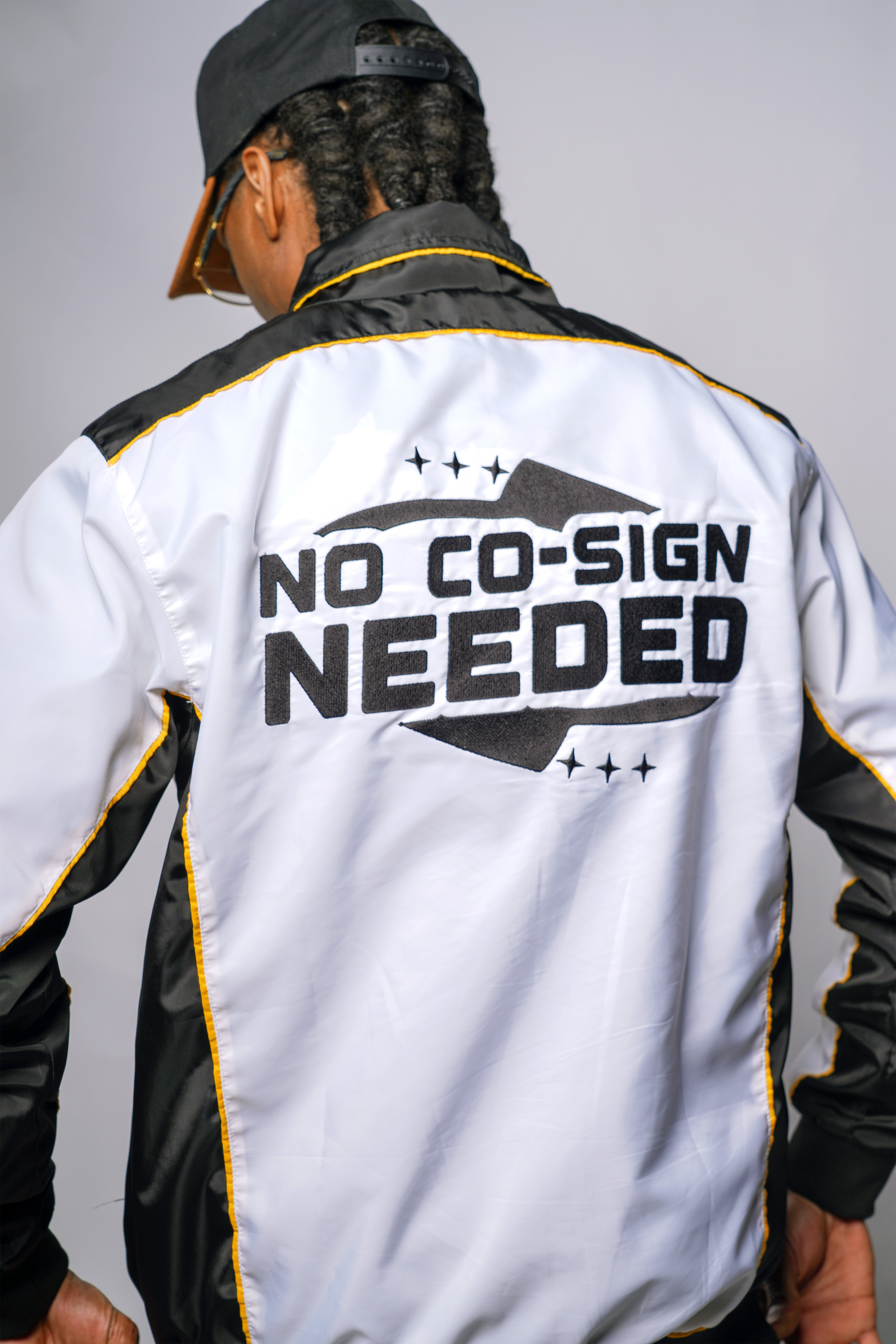 No Co-sign Needed Windbreaker - Black/Yellow