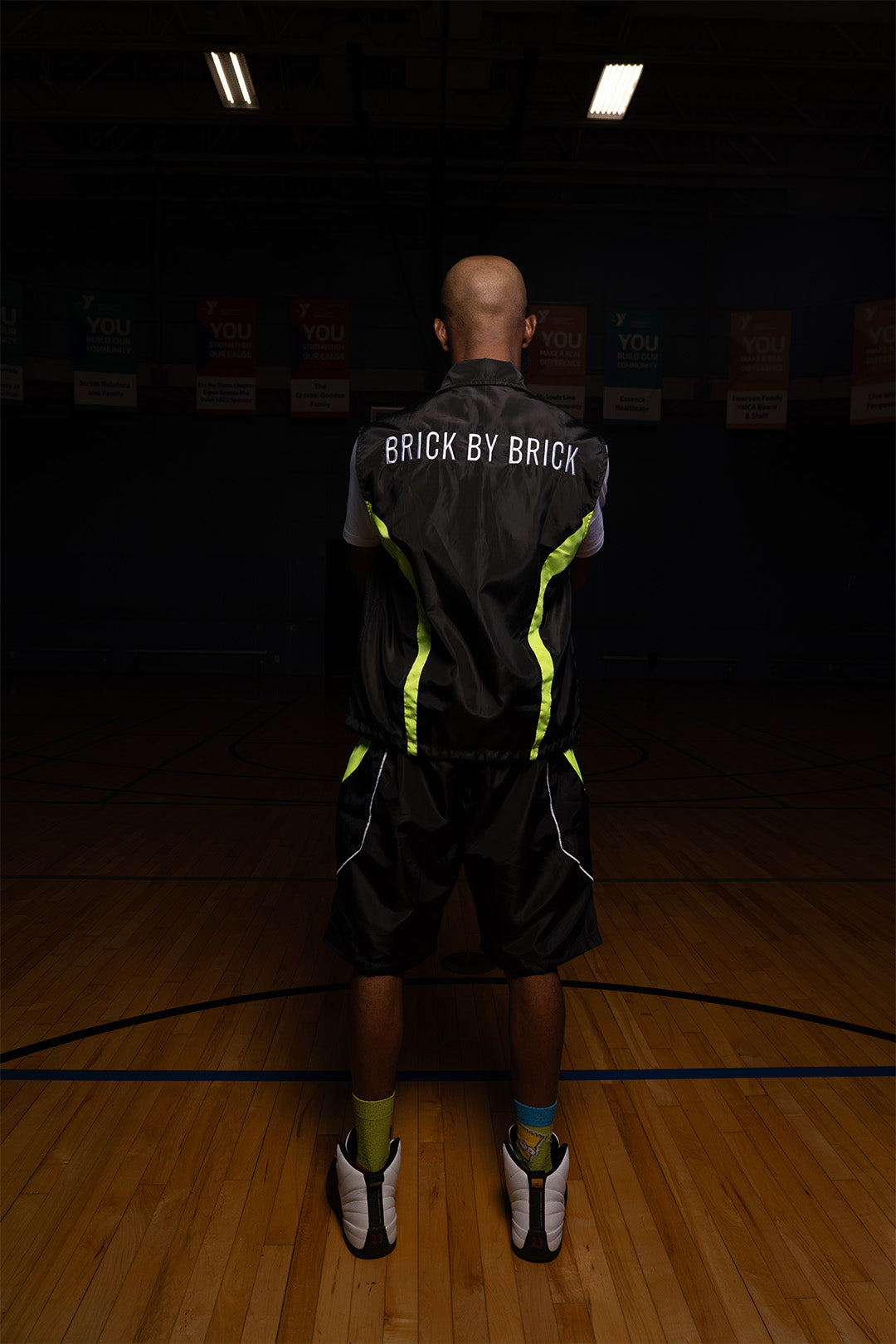 Black/Jolt Windbreaker Vest