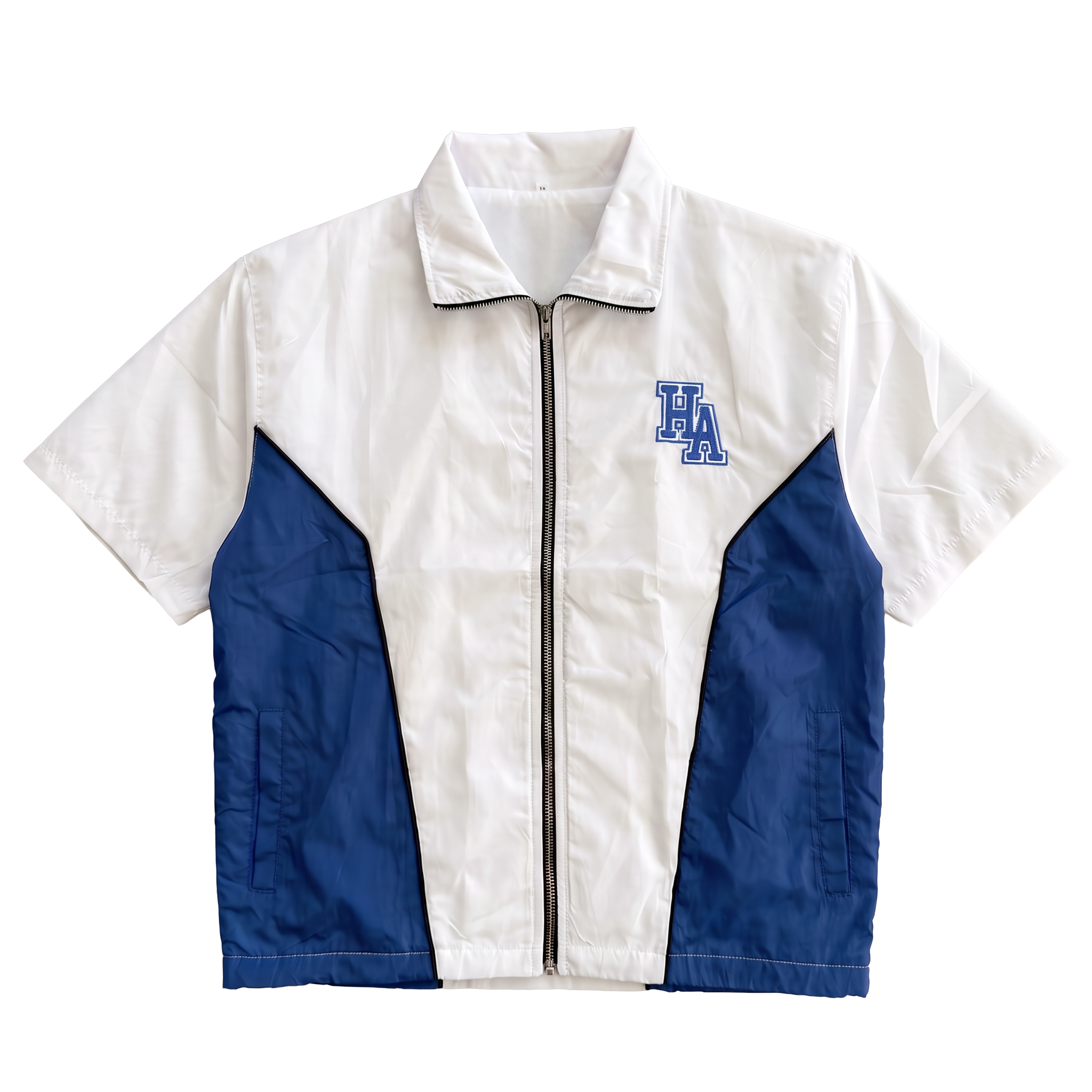 Royal/White Windbreaker Zip-Up