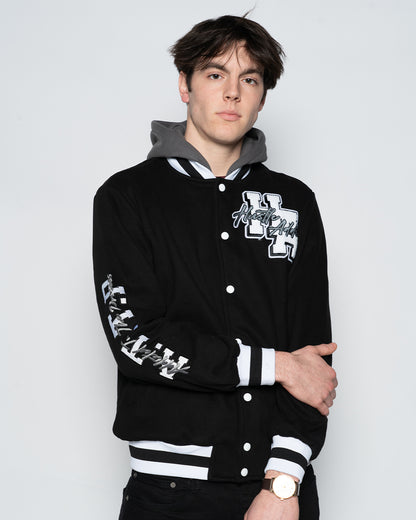 Real Hustlers Never Lose Bomber Jacket - Black